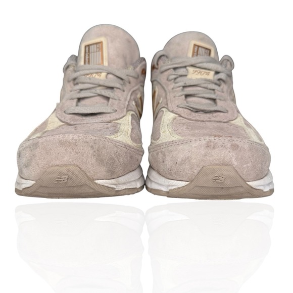 RARE New‎ Balance 990v4 Women's Size 9 Alabaster Suede Made In USA W990FA4 - Picture 3 of 10